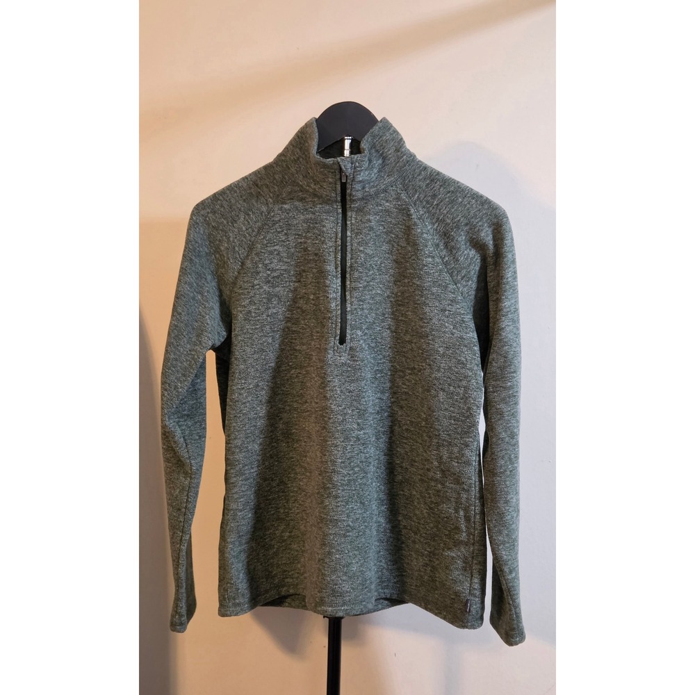 Eddie Bauer Quarter Zip Pullover Women's Size Small Green